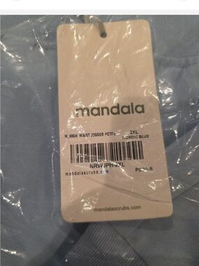 Mandala Nordic Blue High Waist Jogger Petite - 2XL